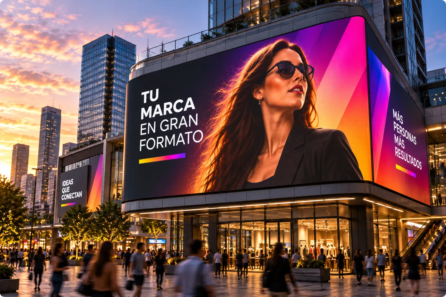 Pantalla LED digital Move Publicidad con rotación de creativos por horario para campañas en Aguascalientes