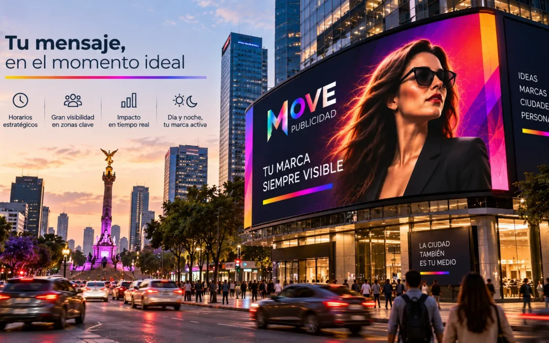 Pantallas LED Publicitarias en México: Guía DOOH por Horario 2026